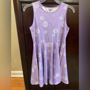 Floral Purple Girls Dress